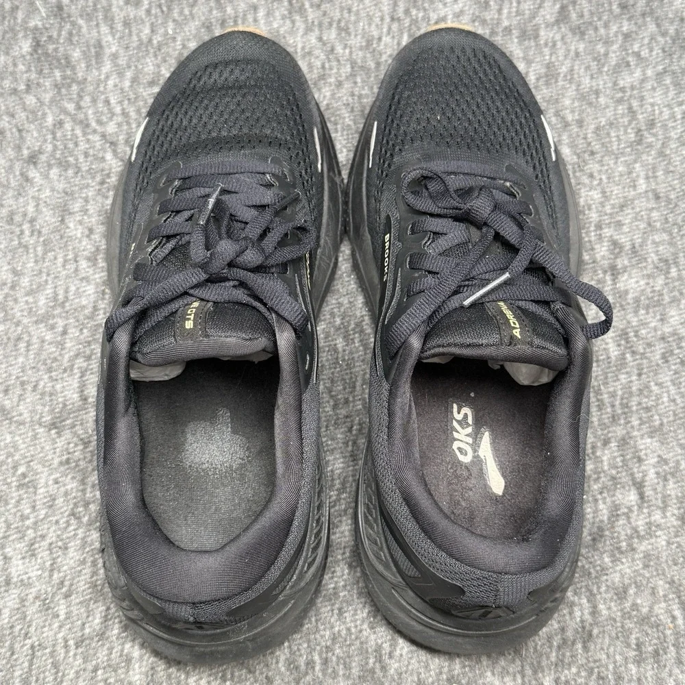 Brooks Adrenaline GTS 23 Womens Running Shoes Size 8 Wide D Black Gum Stability